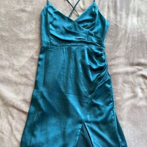Elegant Teal Dress
